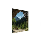 shumee STEKLENA REZALNA DESKA 45x52 DREVO
