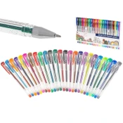 WOWO Bleščeče gel pisalo - Set 25 pisanih bleščečih gel pisal