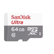 Sandisk MicroSDXC kartica 64GB Ultra (80MB/s, klasa 10 UHS-I, Android)