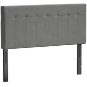 HOMCOM HOMCOM vzglavje poliester, kovina 140D x 10Š x 106–126V cm sivo, (5000234854)