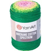 Yarn Art Macrame Cotton Spectrum 225 m 1309 Pink Green Vrvica