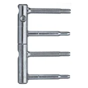 Uvrtno nasadilo ANUBA 3-DIM,2 del.,sornik 60 mm, viš. 112 mm o 15 mm sreb. cink.