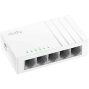 Cudy Switch GS105U, 5-portni Gigabit Ethernet, USB-C napajanje