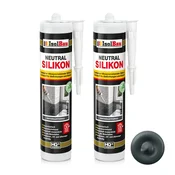 IsolBau Nevtralni silikon antracit Nevtralni silikon 2 x 300 ml
