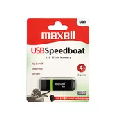 USB ključek Maxell Speedboat, 4GB, USB 2.0 (črn)