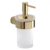 PIRENEI Dozator za milo 110 ml, matirano steklo, zlato - Zlato - 69x152x108 mm - Gedy - PIRENEI - 120 - Steklo; zlitina - Dozator za milo - Krožni - PVD premaz - 69 - 152 - 108 - 14