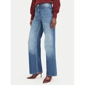 Guess Jeans hlače W6YA1A D1339 Modra Wide Leg