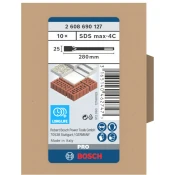 Ploščato dleto PRO SDS max-4C, 25 x 280 mm, 10 kosov