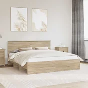Krevetna konstrukcija s uzglavljem Sonoma hrast 180 x 200 cm