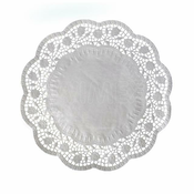 WIMEX s.r.o. Okrasna čipka (PAP) okrogla bela O36cm [100 kosov]