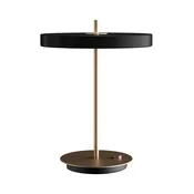 Namizna svetilka LED UMAGE Asteria Table, USB, črna/medeninasta - Dnevna soba / jedilnica - Dizajn - črna, medeninasta - Aluminij