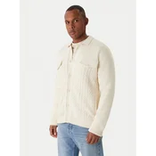 JOOP! Jeans Pletena jopica Walto 30047659 Écru Modern Fit