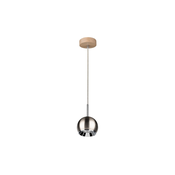 Spot-Light 5141174 - LED luster na sajli BALL WOOD 1xGU10/5W/230V matni hrast