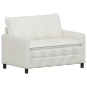 Vidaxl Kavč Krem 126 x 81 x 87,5 cm Poliester