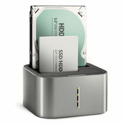 AXAGON ADSA-DC USB3.2 Gen1 - 2x SATA 6G CLONE DUAL HDD Dock Station ASMedia-ADSA-DC