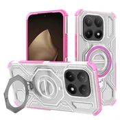 Hibridni ovitek Carbon Shield Pro za Xiaomi 15T - pink transparent