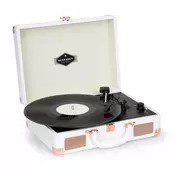 Auna Nostalgy by auna Peggy Sue Retro, gramofon, plošče, USB AUX, bela/rožnato-zlata (TTS6-Peggy Sue RG)