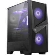 MSI MAGFORGE100M racunalno kucište Midi Tower Crno, Prozirno
