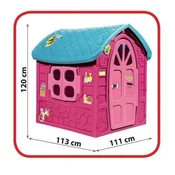 EUROBAJK Velika kucica za decu – Pink
