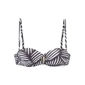 LASCANA Bikini zgornji del antracit/bela