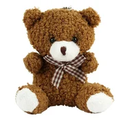 Plišasta igrača/klučni obesek Medo 8cm - rjav