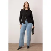 Trendyol Curve Ženska bluza Tbbaw26Af00078, Crna