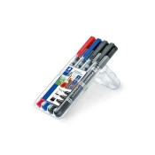 STAEDTLER MARKER LUMOCOLOR Permanent Duo, 4/1 v etiu