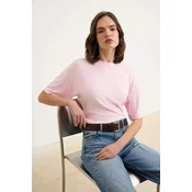 Trendyol Milla Ženska majica TWOSS26TS00060, Roze