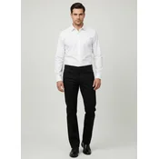 Elit Muške keper pantalone Regular Fit Bi-Stretch udobnost, Crne
