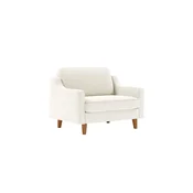 ATELIER DEL SOFA 1-Seat Sofa - fotelja Robin Loveseat Milk Froth Walnut