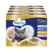 PreVital Fillet Selection Konzerva tuna/pastrva/piletina/curetina u želeu 48 x 85 g