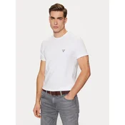 Guess Majica Caleb U97M00 KCD31 Bela Slim Fit