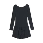 Cropp - Mini obleka z visokim deležem viskoze - črna