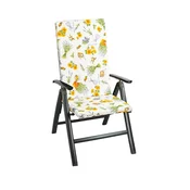 Sedež za vrtni stol - 47x115 cm - Sivkasto vijolična, rumena