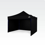 Paviljon vrtni 3x3m - plus 3 stene - Črna