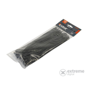 EXTOL kabelske vezice črne, 380 x 4,8 mm, 100 kosov, najlon PA66 8856164