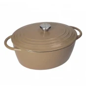 BRANDANI kozica Cocotte peščeno-siva, 29x23,5xh12,5cm, 5l
