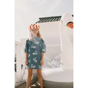 Otroška bombažna obleka Tinycottons BIG SWANS DRESS