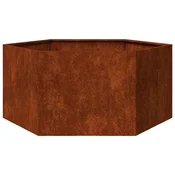 Vidaxl Cvetlično korito zarjavelo 90x90x45 cm corten jeklo