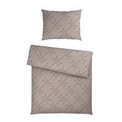 Ambia Home POSTELJNINA 200/200 cm saten rjavosiva