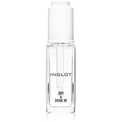 Inglot Dry & Shine NF zgornji lak za nohte za pospešitev sušenja laka s pipeto 9 ml