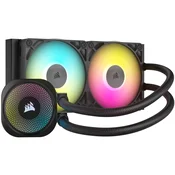 Kuler za CPU CORSAIR iCUE LINK TITAN 240 RX/RGB/AIO/240mm/dual fan/vodeno hladenje/crna
