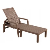 Garden Line VRTNA LEŽALNIK 192X66X33CM SVETLO RJAVA*6416