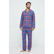 Pamucna pidžama Polo Ralph Lauren boja: crvena, s uzorkom