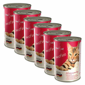 Konzerva BEWI CAT Meatinis PERUTNINA-6x400 g, 5+1 GRATIS