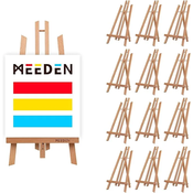 Meeden paket 12 lesenih miznih stojal za slike - 50 cm