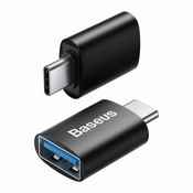 BASEUS Ingenuity Series USB-C na USB-A 10Gb/s adapter - crni