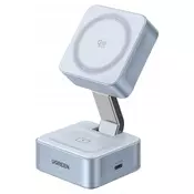 Ugreen 2-in-1 magnetni brezžični polnilnik Qi2 25W