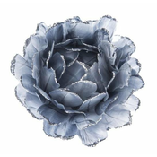 Viseča cvetlica s perjem - sivo modra