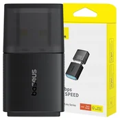 BASEUS Zunanja USB WiFi kartica 2,4 GHz 300 Mb/s, črna